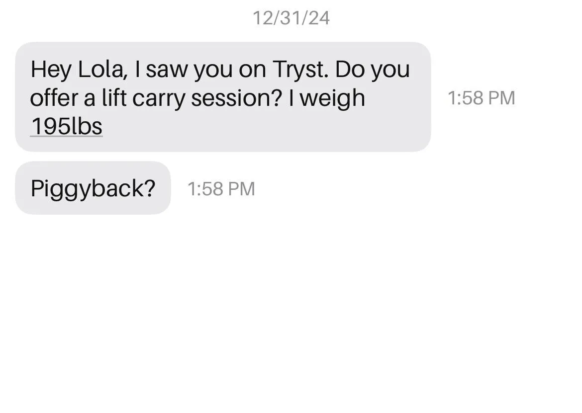 these men are literally trying to break my back