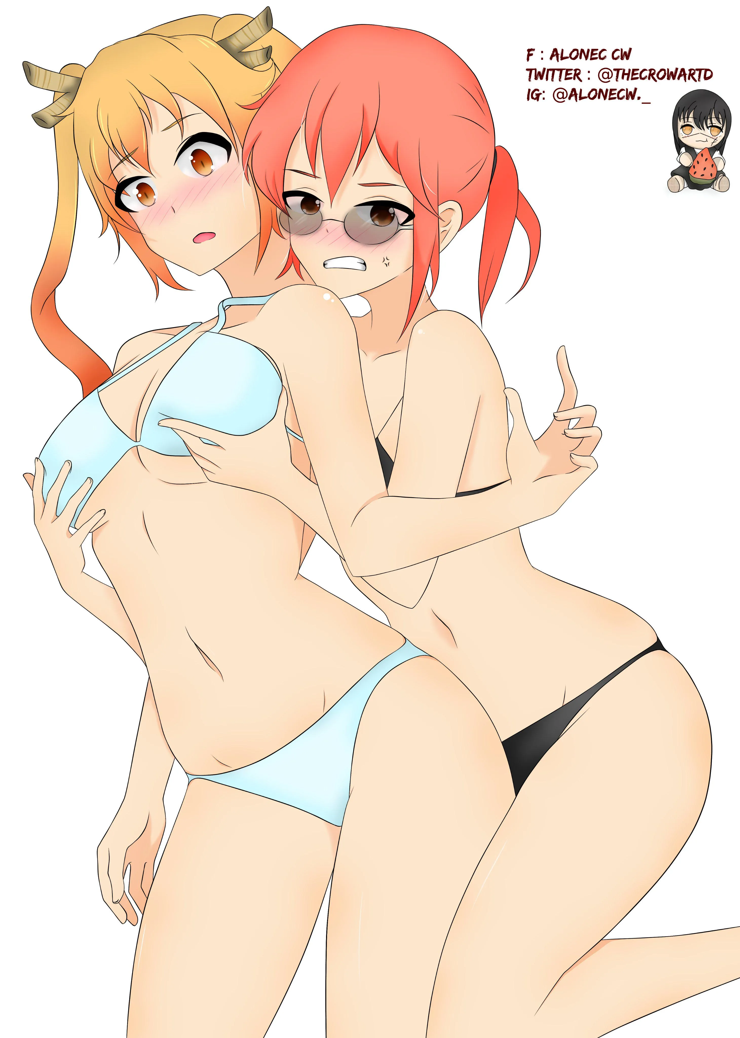 Tohru x Kobayashi By: @TheCrowartD