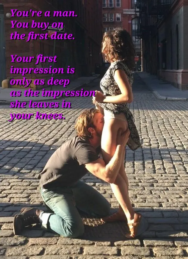 You met for lunch. Another man will be buying her dinner. Who will she tell her friends about tomorrow at breakfast? (ashzoobs on imagefap)