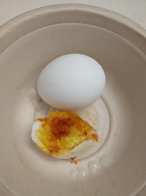 (barely) cum on eggs