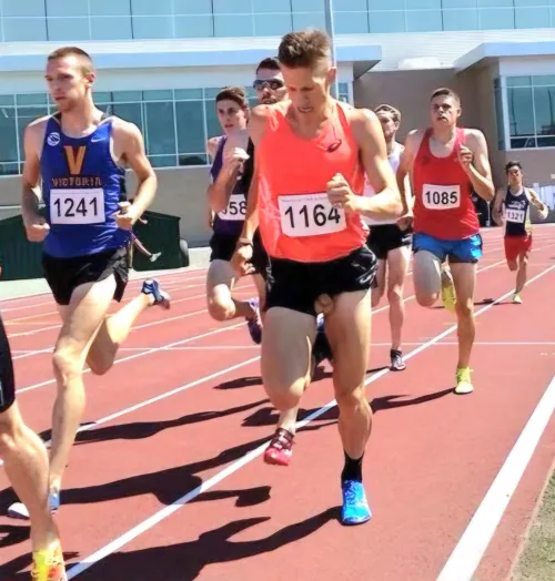 Canadian runner Lucas Bruchet goes commando. We appreciate it and want more.