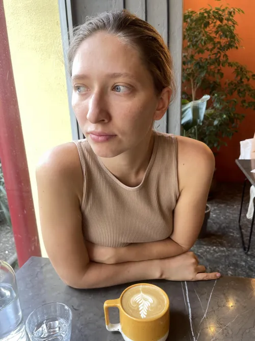 Coffee comes before makeup