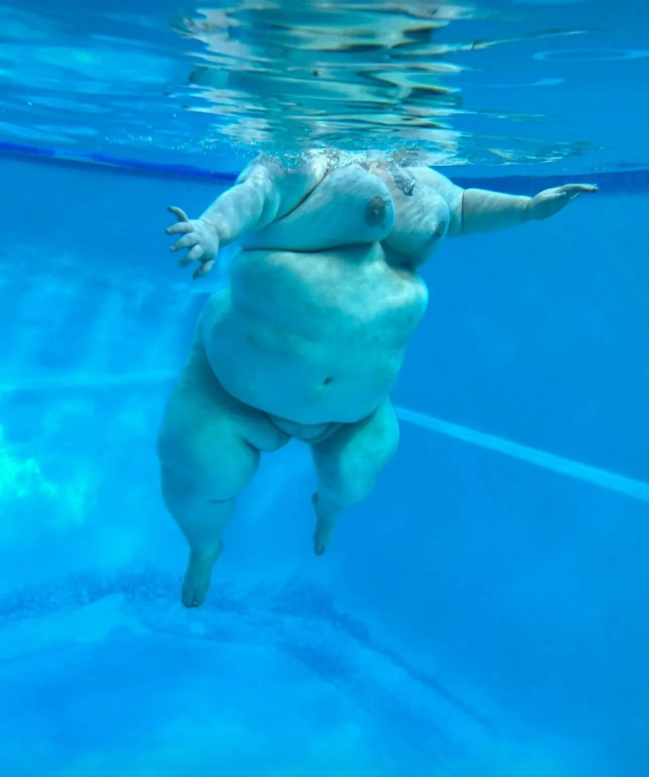 Do you like seeing the way my fat body floats in the water?