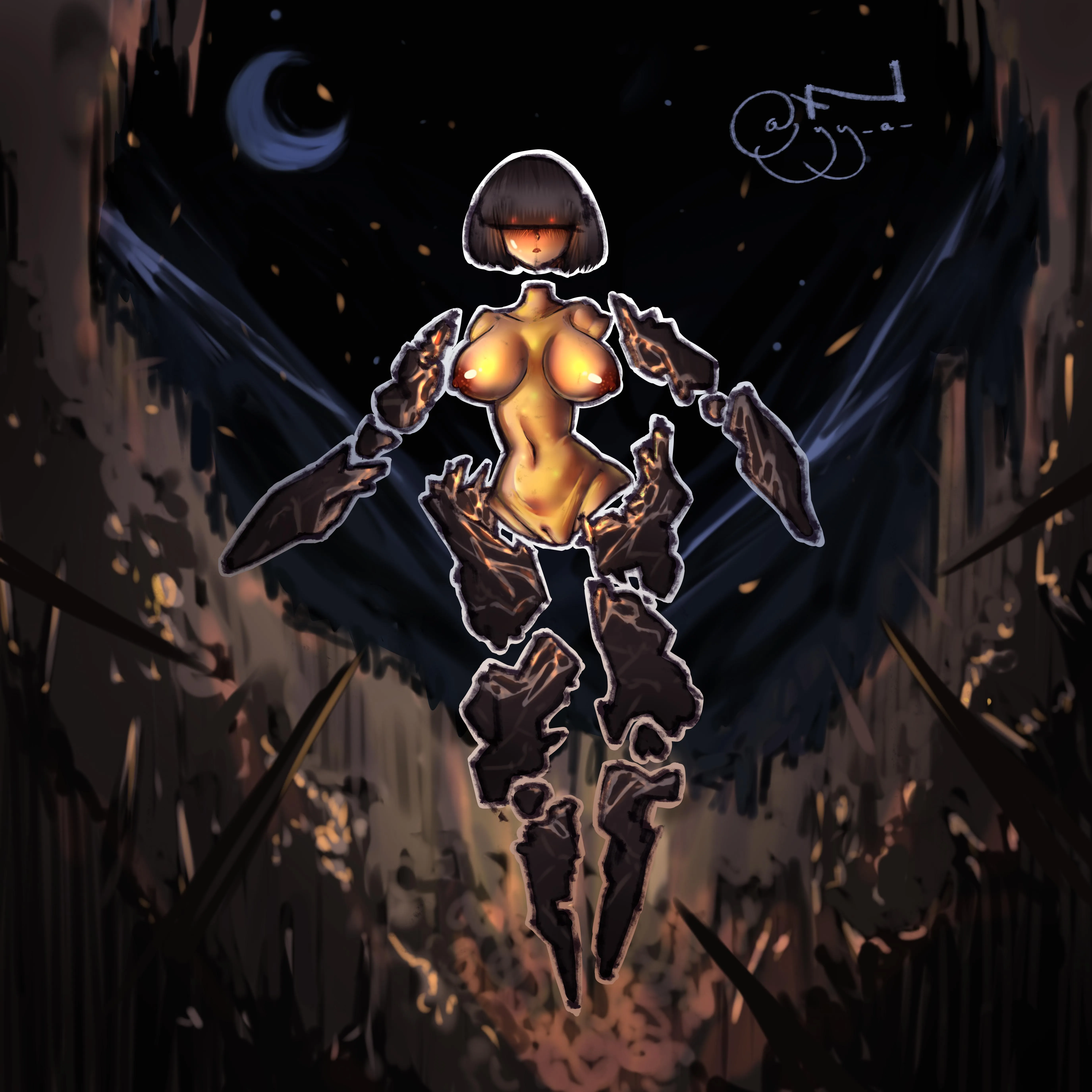 Doing monster girls from Terraria #9 Meteor Head [F] (Art by me)