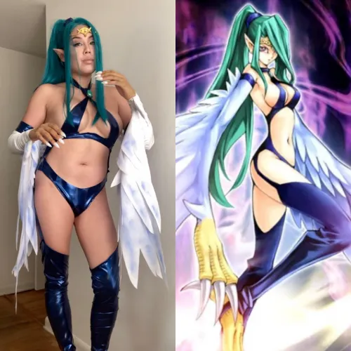 Harpie Queen cosplay based on Japanese card art handmade by me