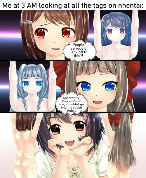 I regret looking at what others wank to.