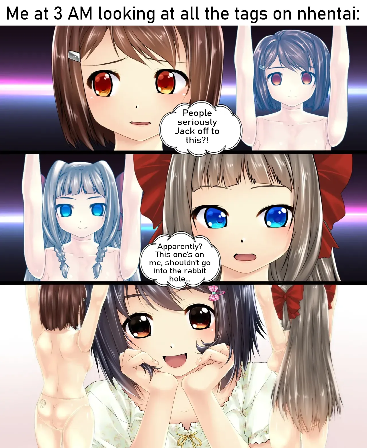 I regret looking at what others wank to.