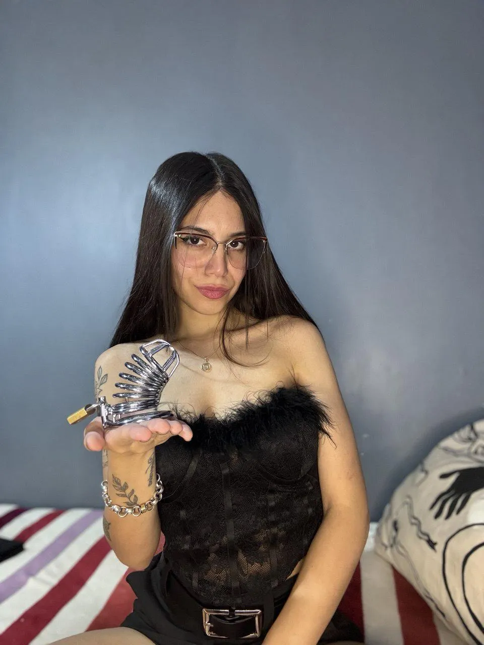 Knock, knock, it's time to be my prisoner.	