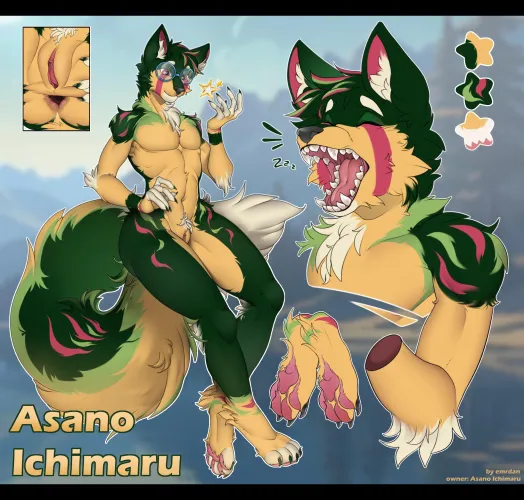 Most recent art of my boy Asano (art by Emrdan)