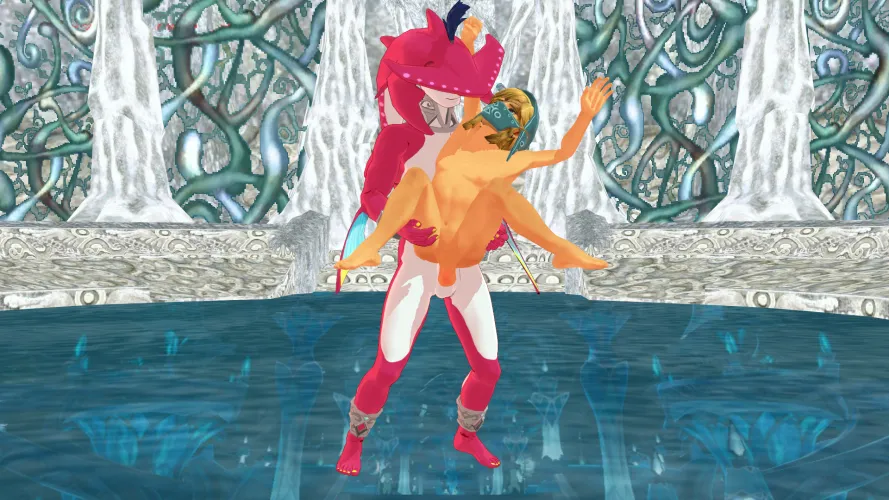 Sidon X Gerudo Femboy Link Full Nelson teaser (OC)