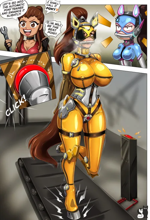 T-That bratty little slut.. I gave her all this cool pony tech, messed with her head and she still has enough of an attitude to get me stuck in my own machine… Whatever, my mind isn’t as weak as hers~