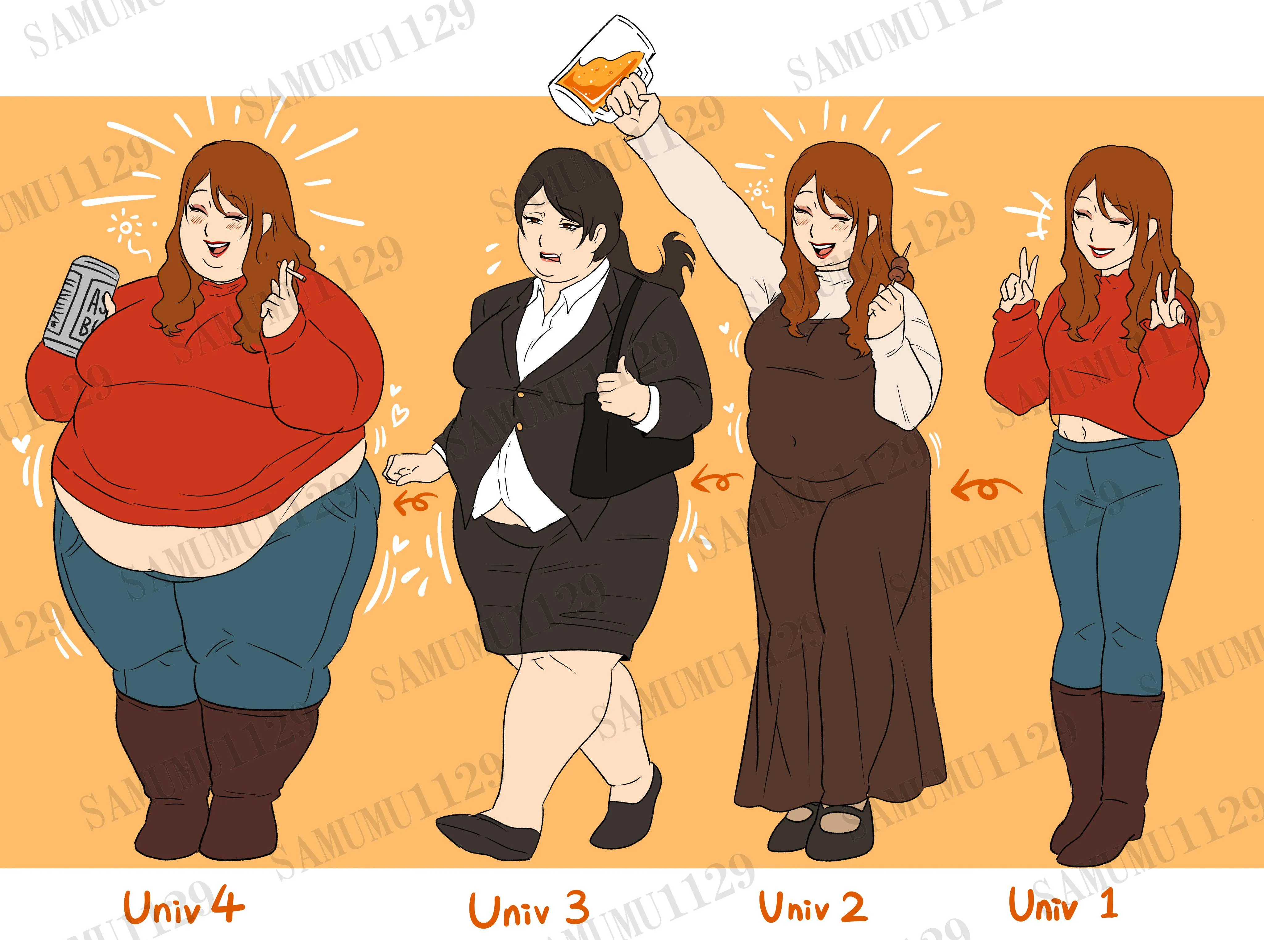 4 years of university life. (By lvssbbwlv)