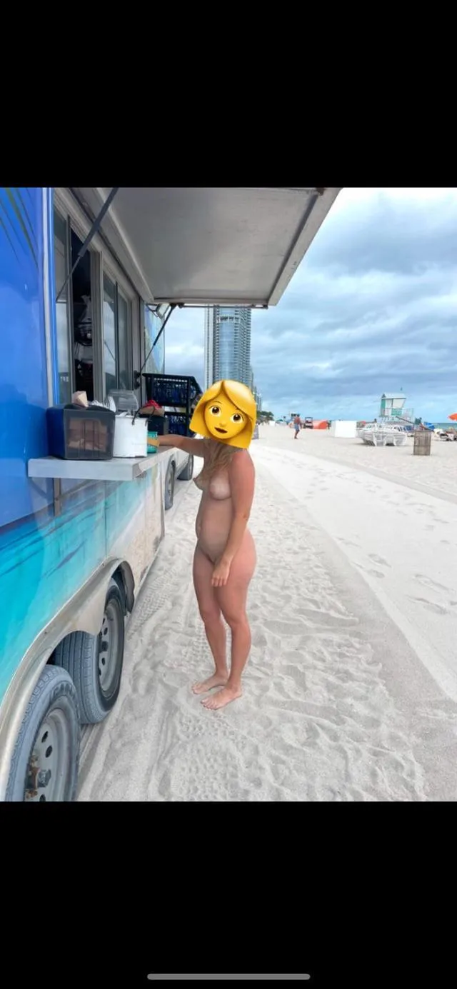 Every nude beach should have a food truck 