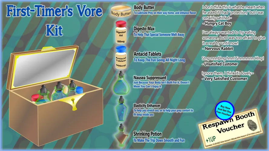 {Image} (Oc art by Me, Atelier Phos) First-Timer's Vore Kit