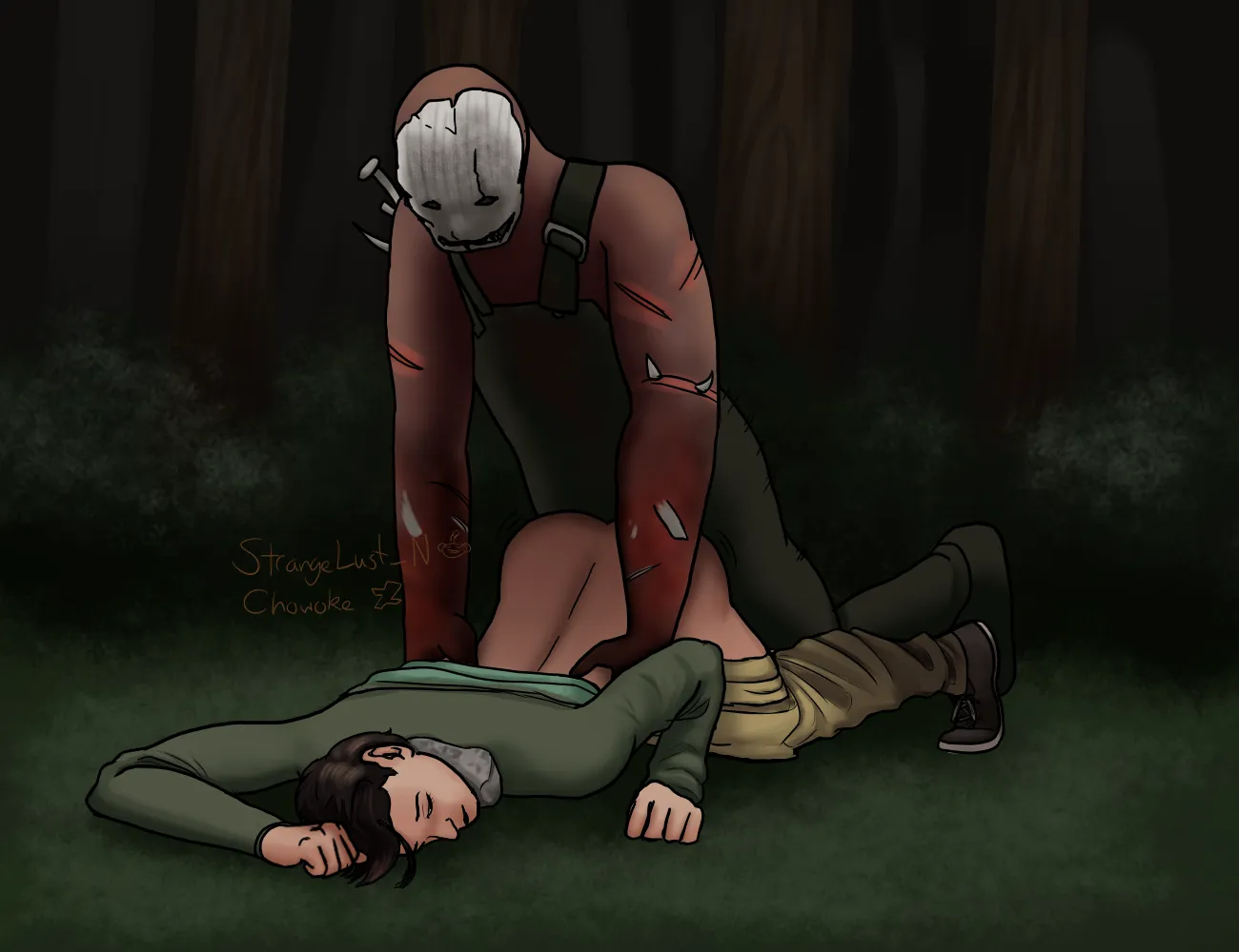 Jake Park and Trapper :) (Art by me)