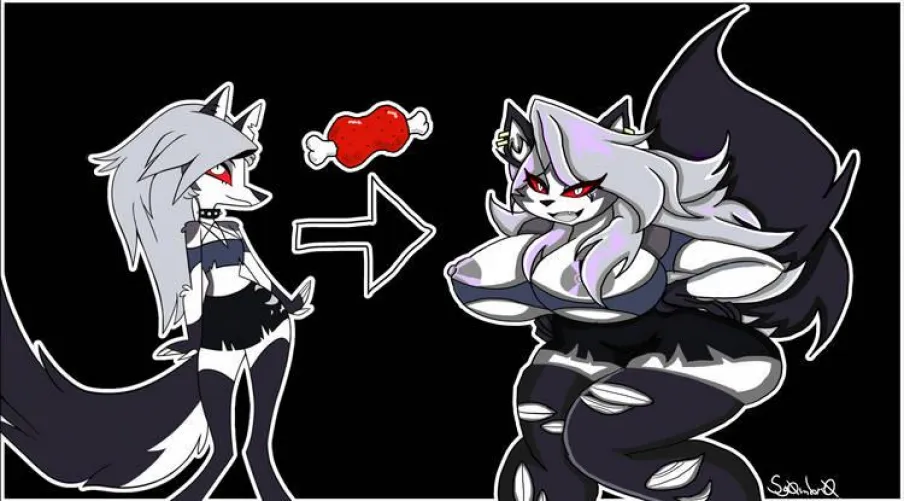 Loonnnnnnna ate too much ^//w//^ (Comm. I made UwU)