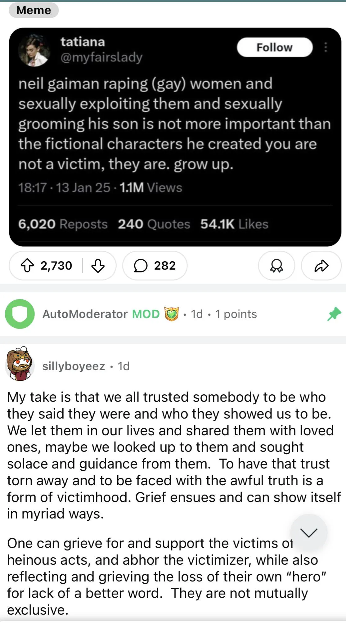 Reading an author is like inviting him over for dinner and then having him baby sit your kids