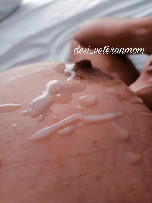 They grew so big because I used cum as natural enhancement cream(f)