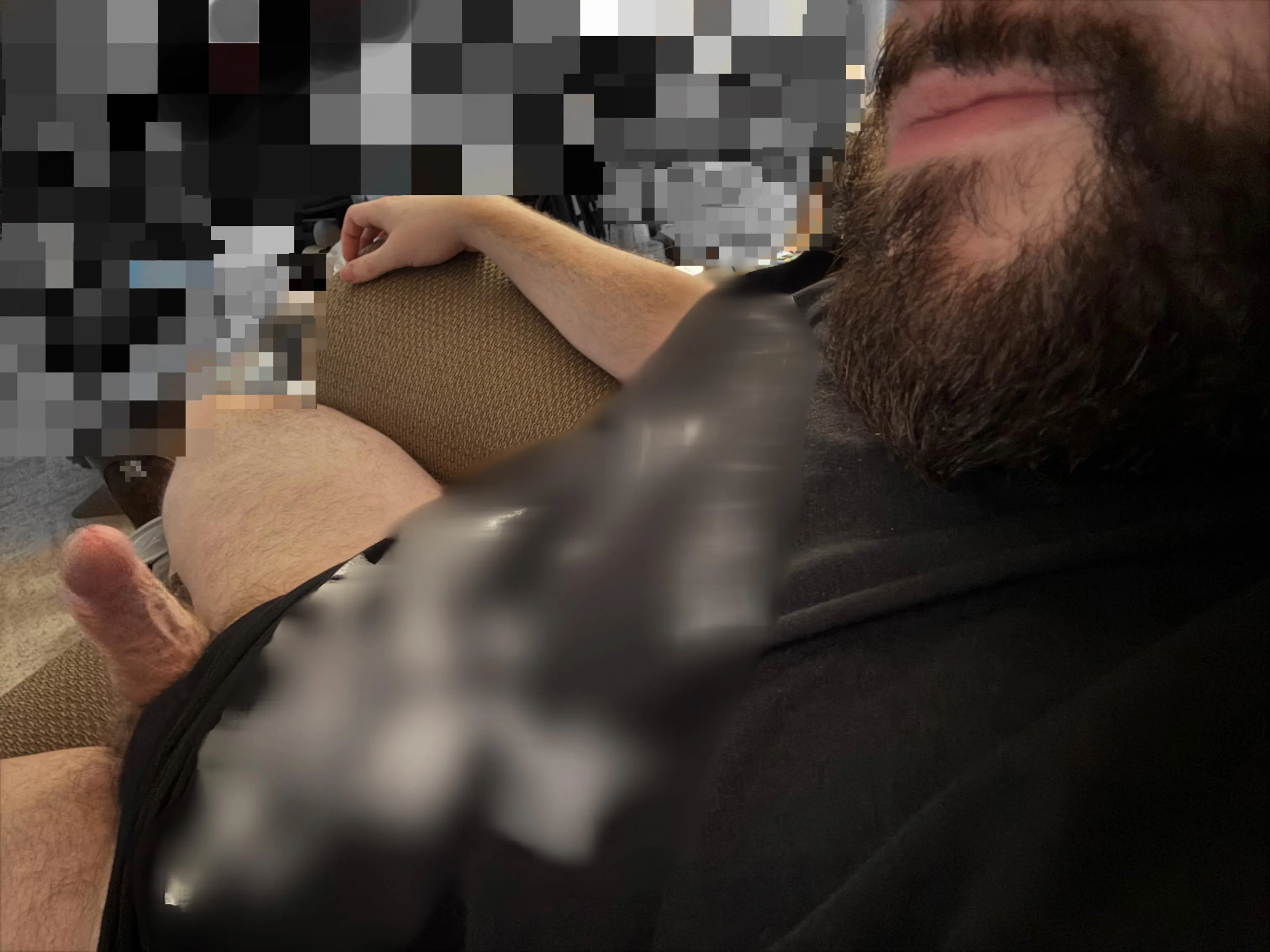 This 6’5” guy needs someone to throat him to the balls.. 