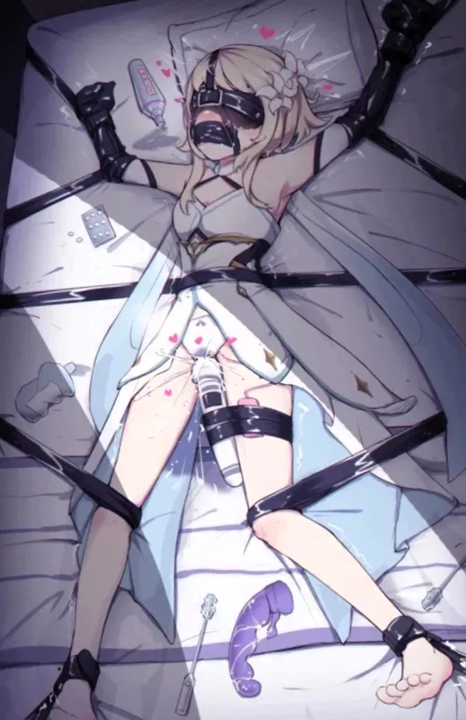 Tied and left for cumming for hours