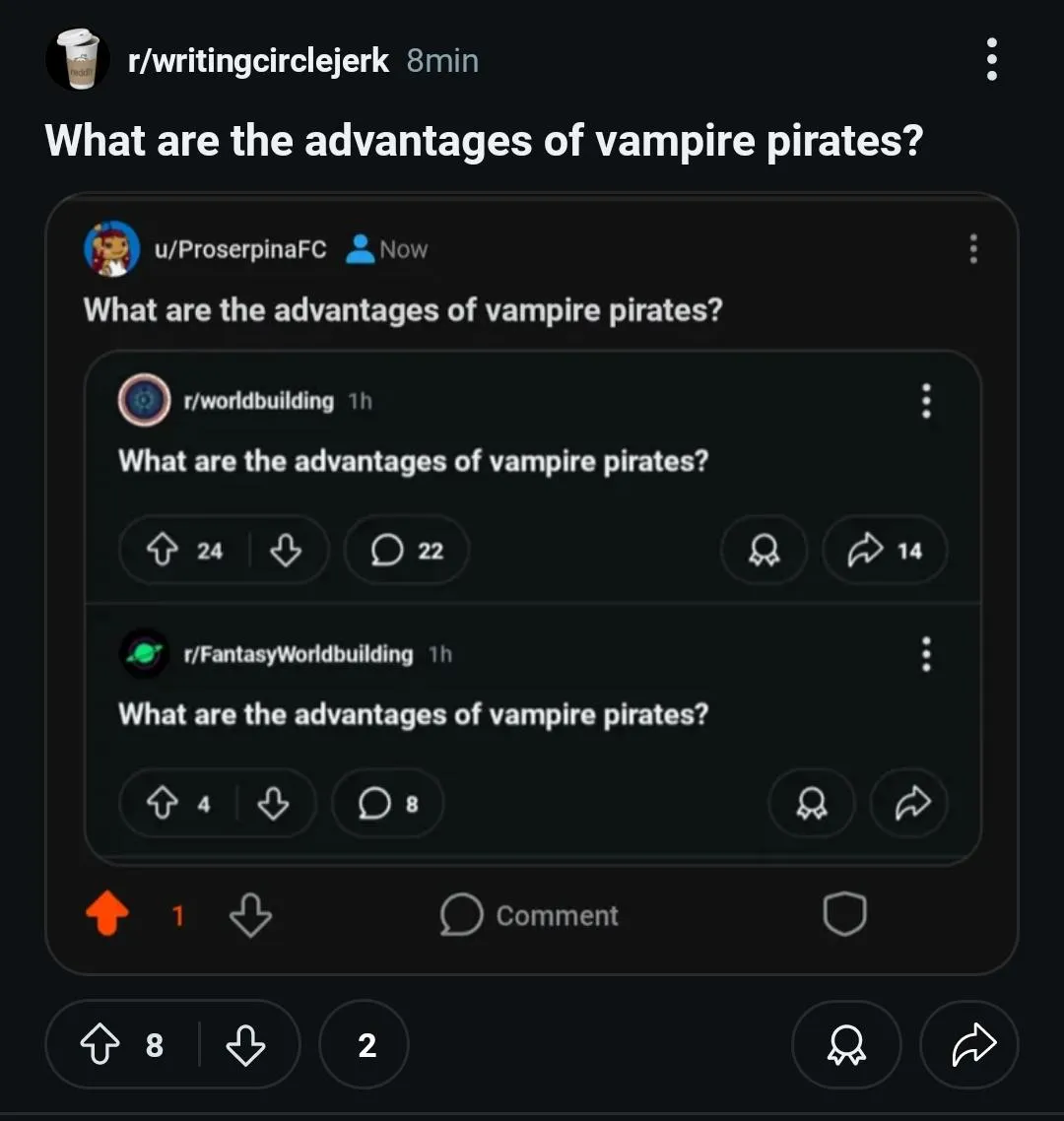 What are the advantages of vampire pirates?