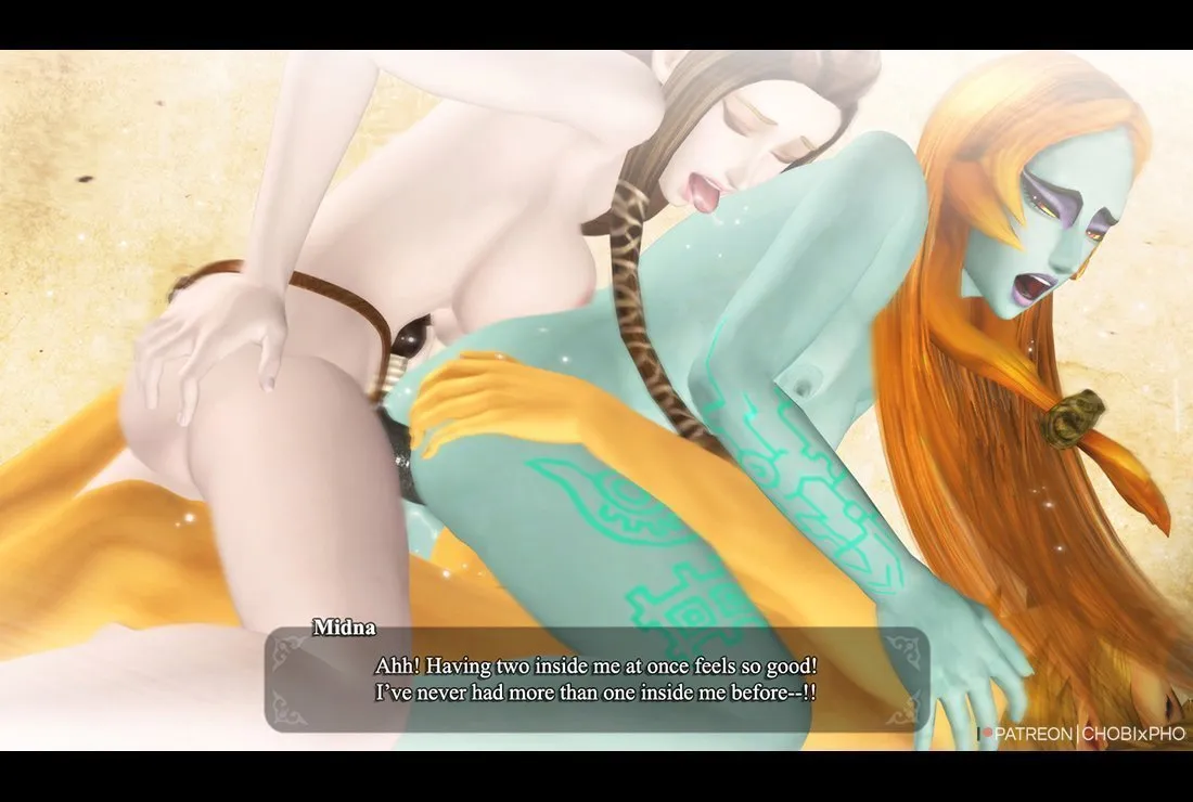 Zelda x Midna x Threesome with Link (CHOBIxPHO)