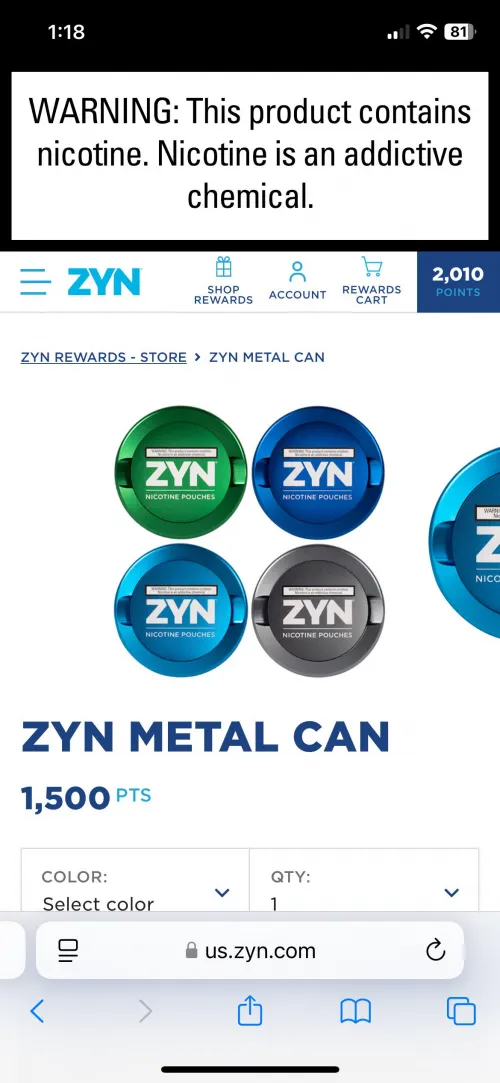 Zyn Rewards Cans 