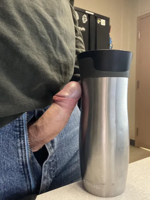 Coffee alone at work while cruising the beautiful women of Reddit. (38)(M)