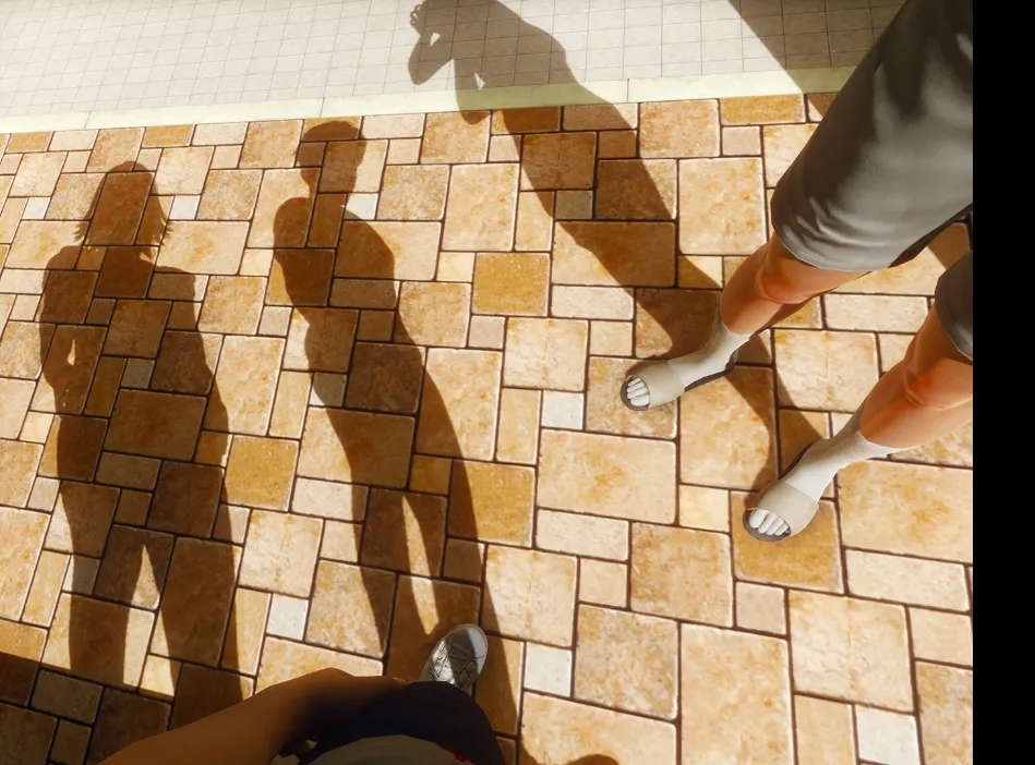 Decide to replay the whole game but... toe socks with slippers on a hot evening? WTF Chang?