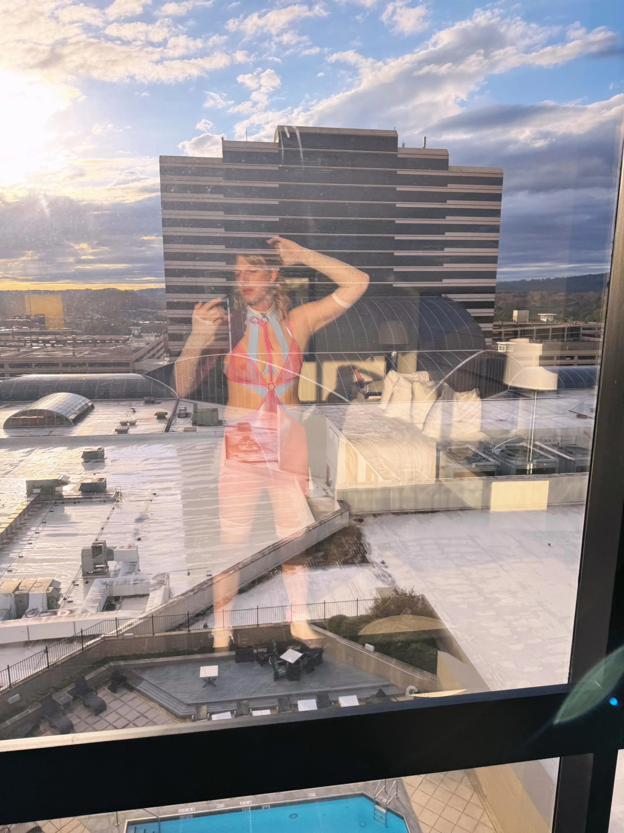 Hotel Views. I'd hate for anyone to know where I am from this photo...