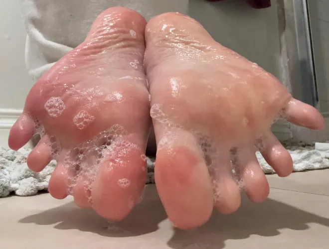 Soapy Asian Feet :)