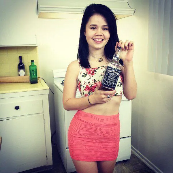 Yhivi likes her booze...