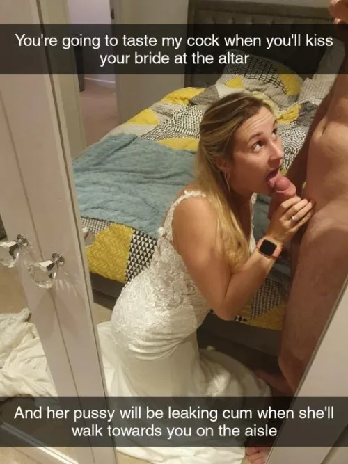 You got a snap from your bestman on your wedding day