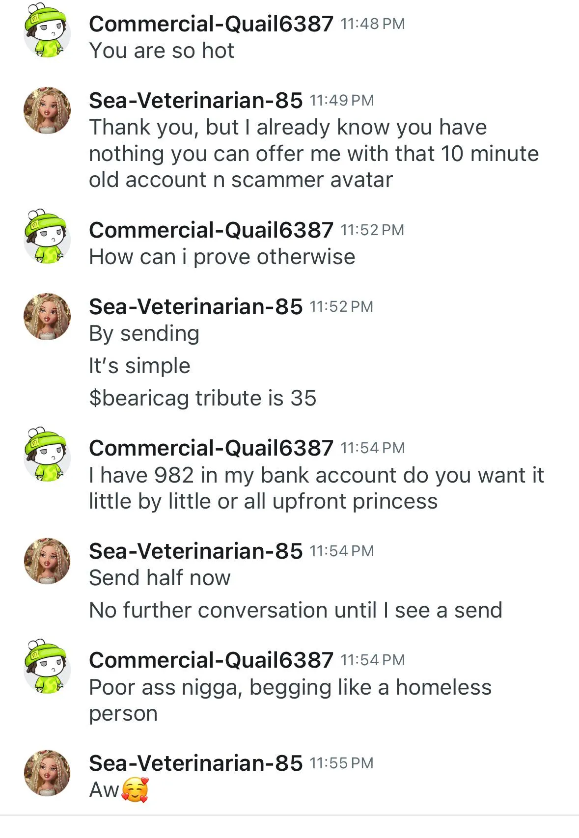 Anyone else encounter this one yet. Like pls be so fr..