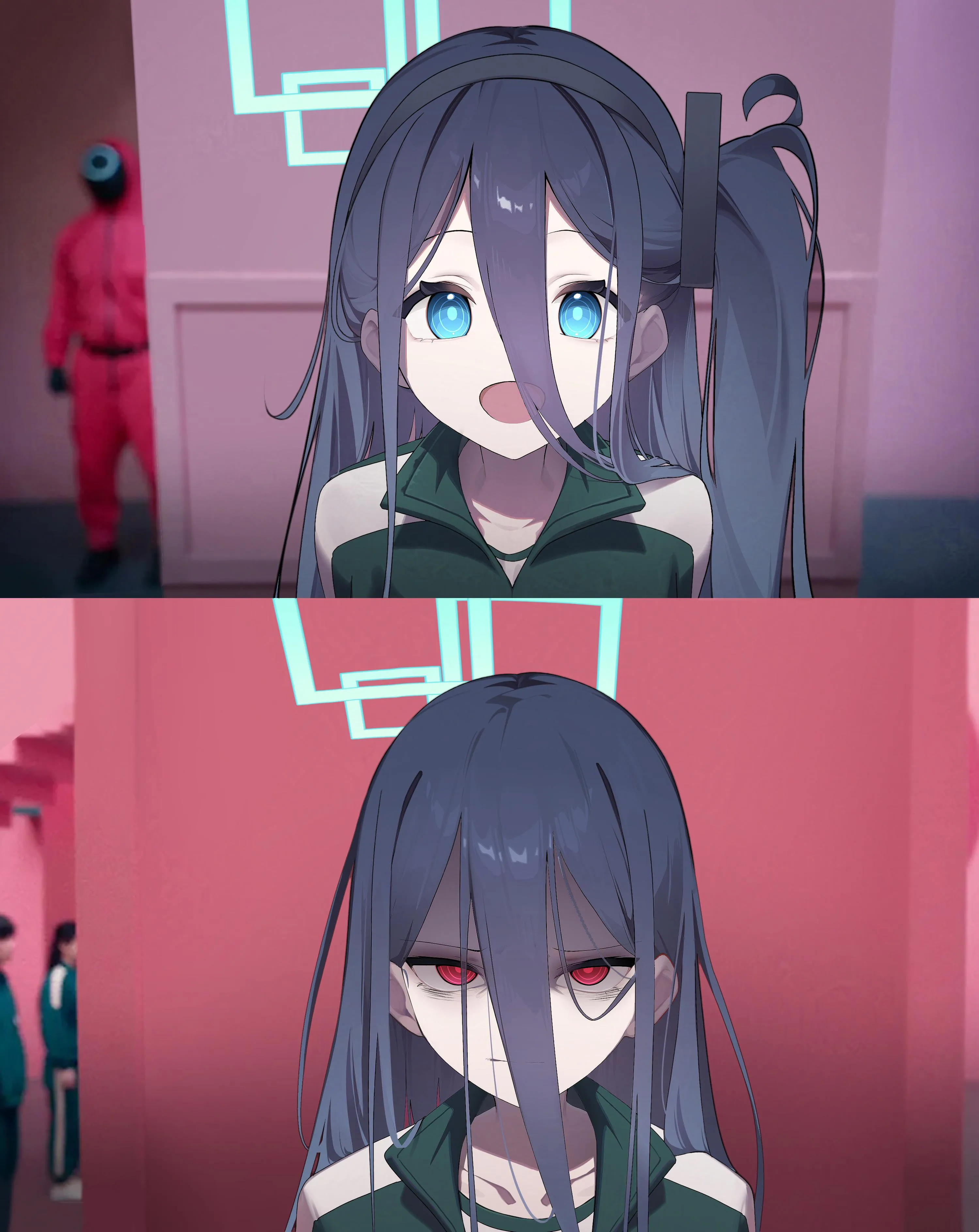 Aris & Key in Squid Game (N_sol) [Blue Archive]