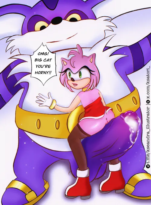 Big The Cat and Amy (by me)
