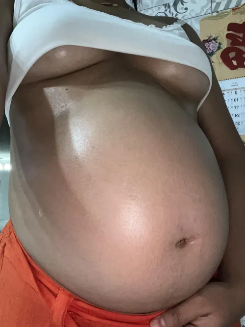 How do you like my 5 month pregnant belly?