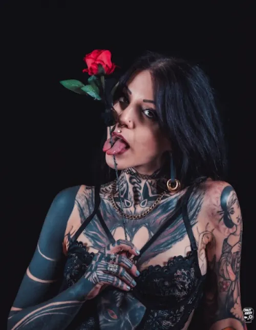 I wanna be your first girl with a split tongue 