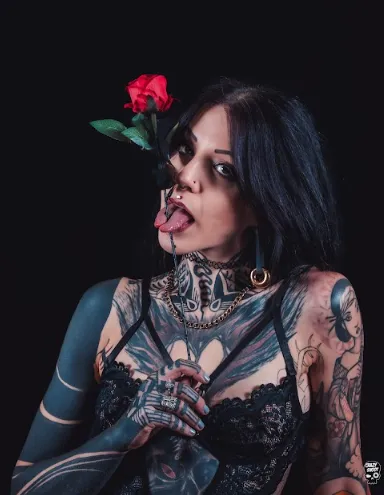 I wanna be your first girl with a split tongue 