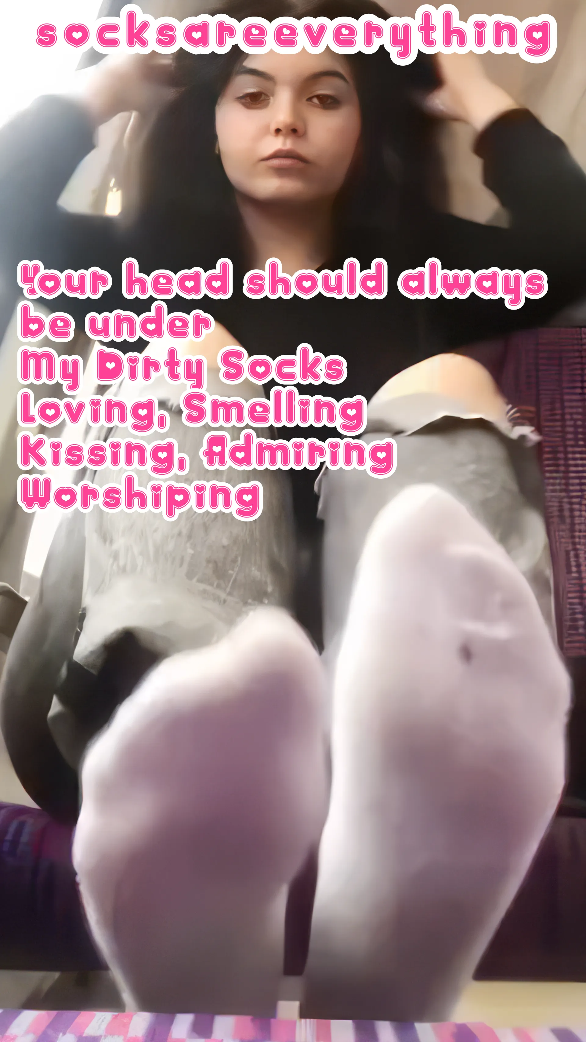 Keep your head under my socked feet and know your place you fucking stupid little beta loser! SocksAreEverything2 on ImageFap