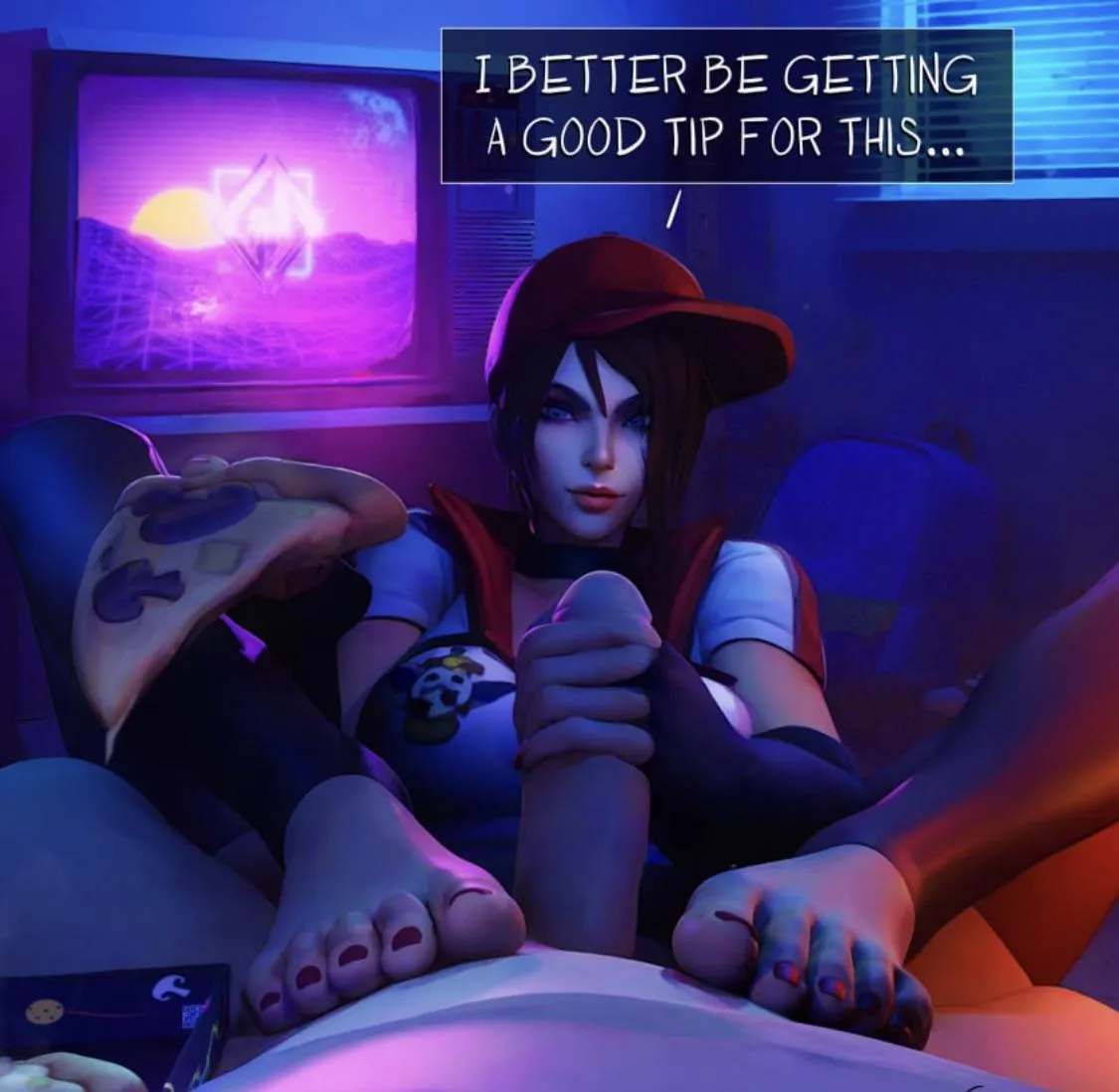 Now which one of you would appreciate the above and beyond service from your local delivery girl?