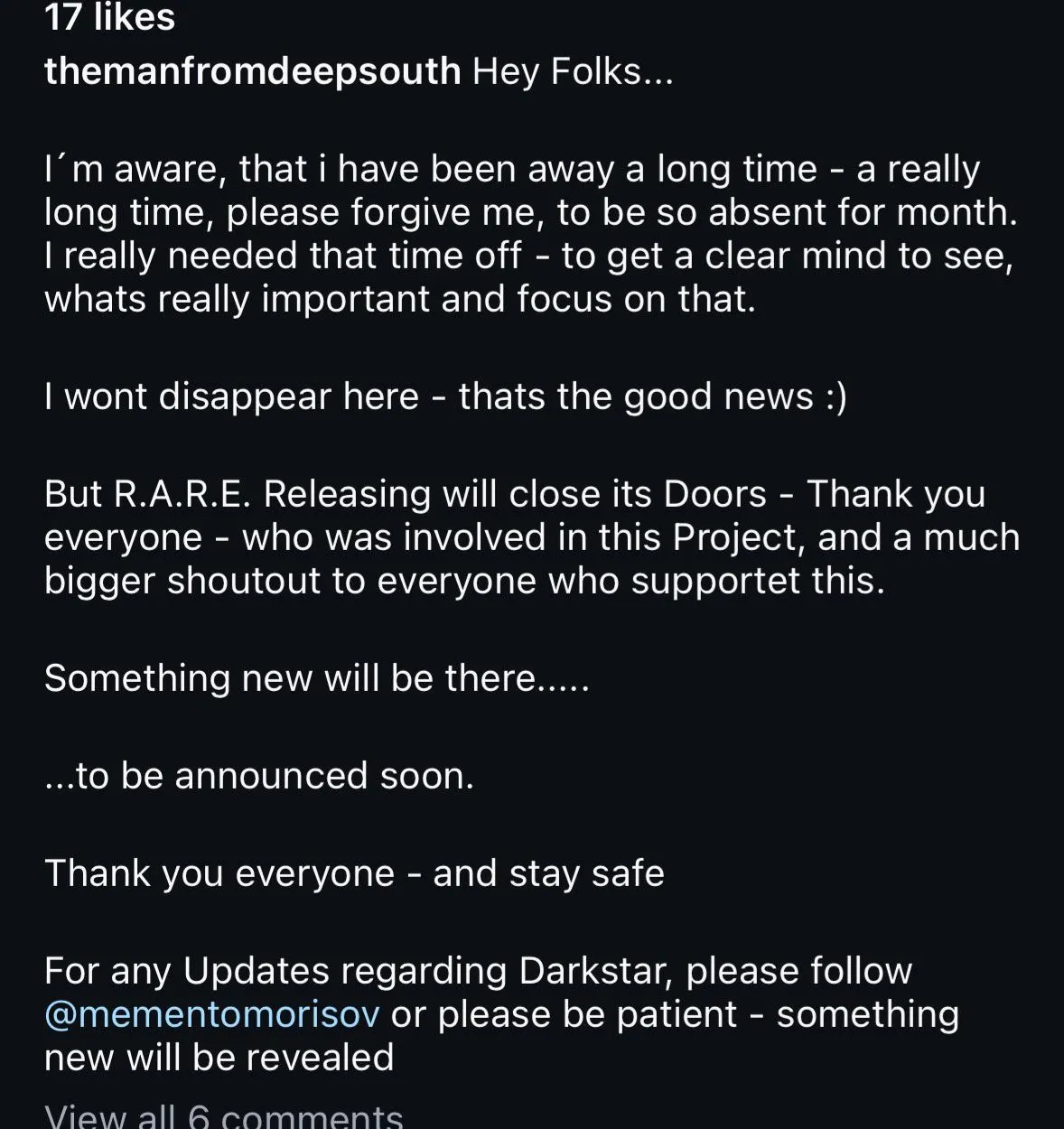 rare releasing closing its doors for good