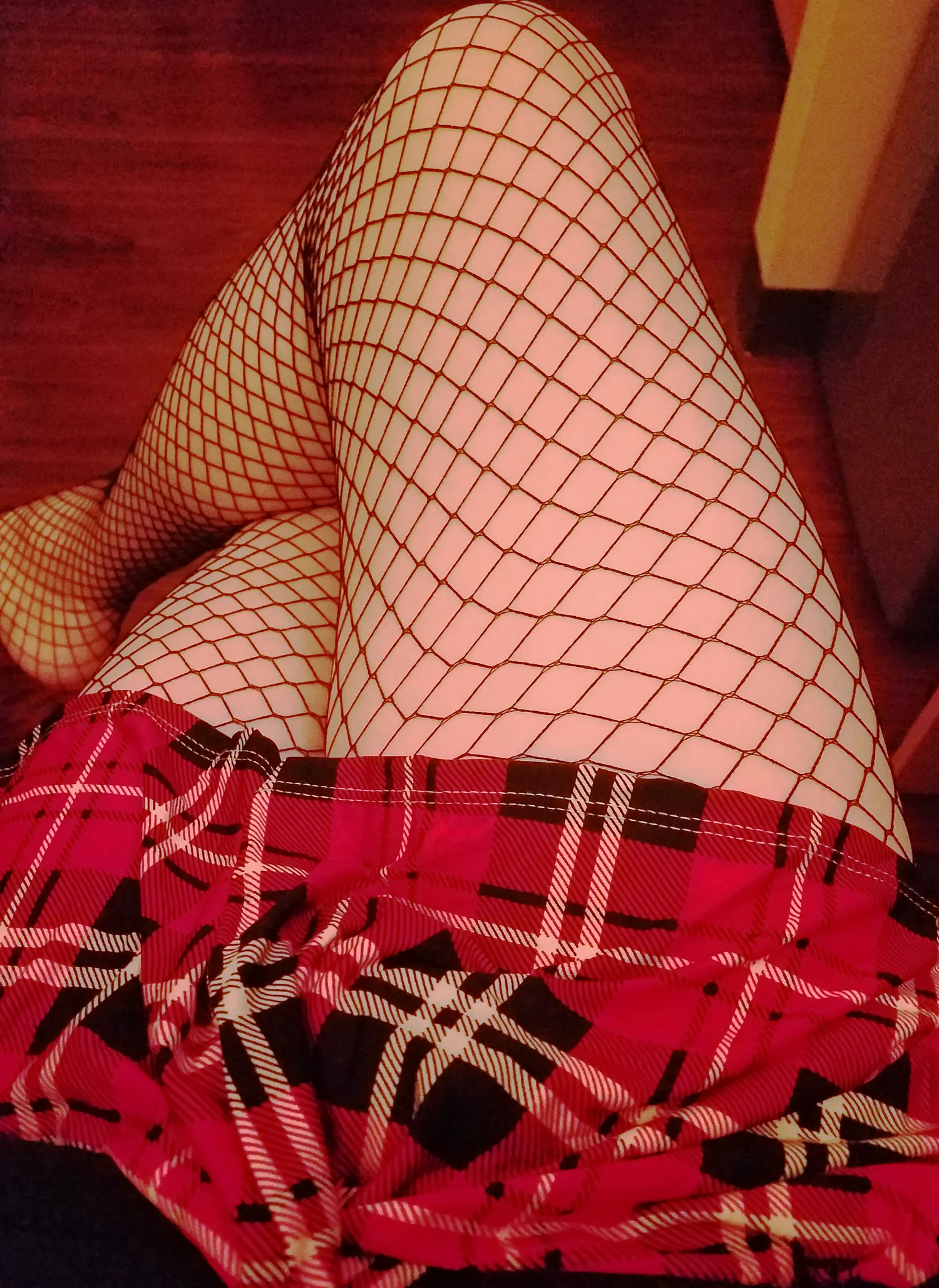 This is your sign to get a cute skirt and fishnets!!!