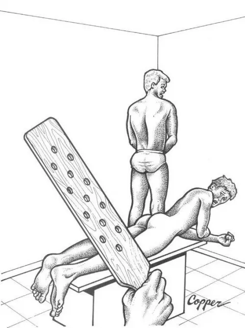 What’s worse — getting spanked FIRST in front of another boy or WAITING and hearing the first boy’s spanking knowing you’re NEXT?!