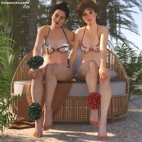 Abigail and Mary-Beth as presents (Xylarien)