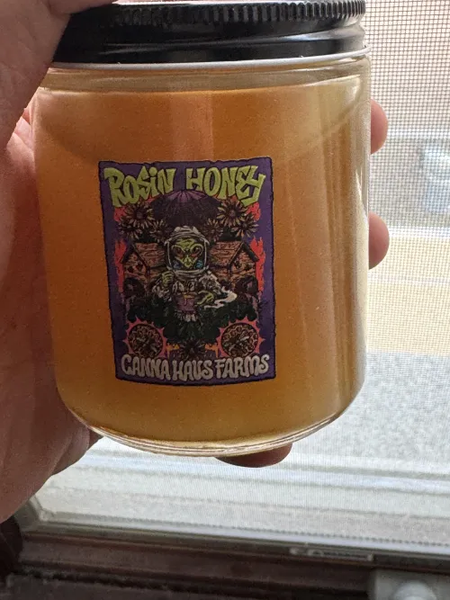Canna haus farms-1000mg Hash Rosin infused honey fresh arrival