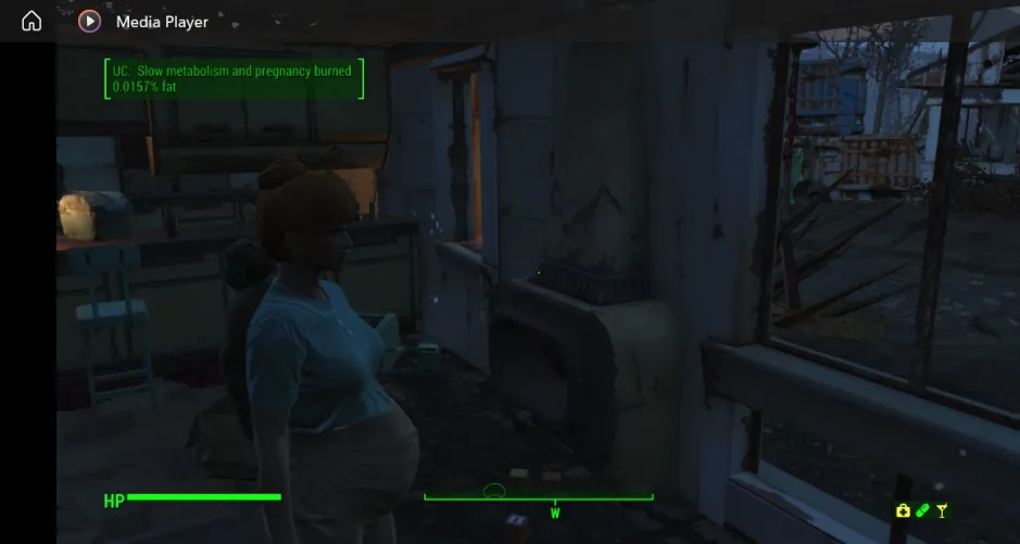 Nora and her green wasteland offspring 