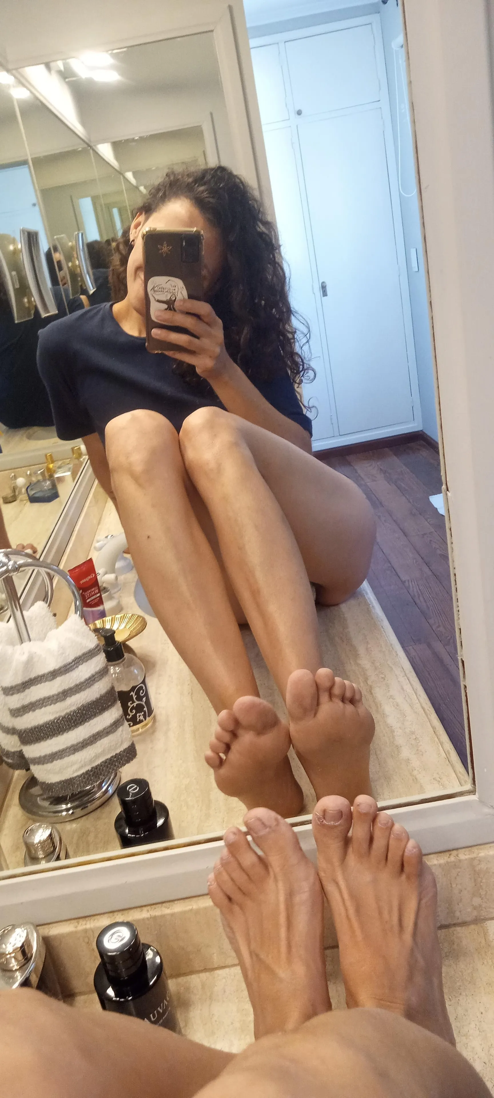 reflection of my feet