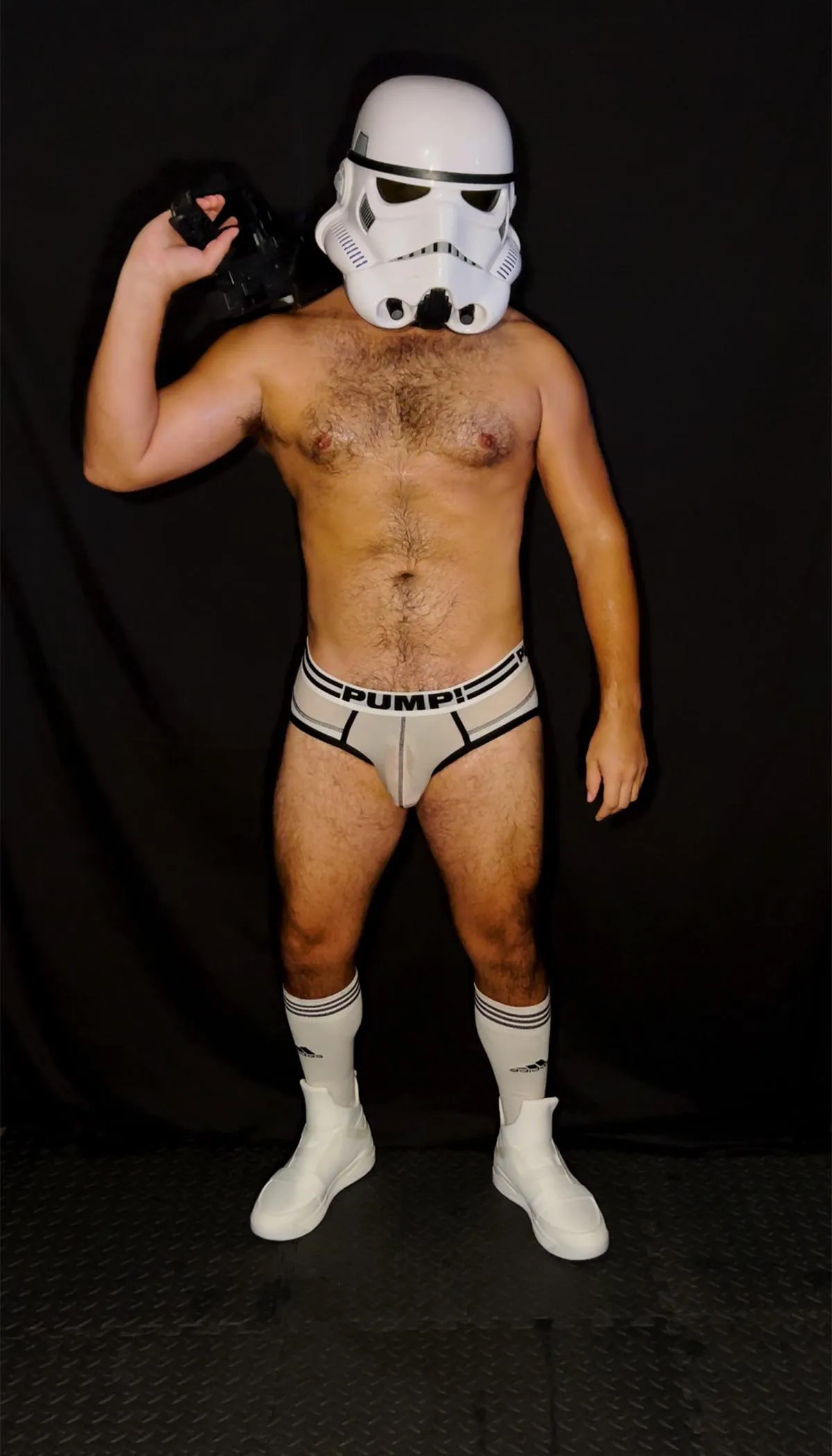 Sweaty under the armor after a long patrol 