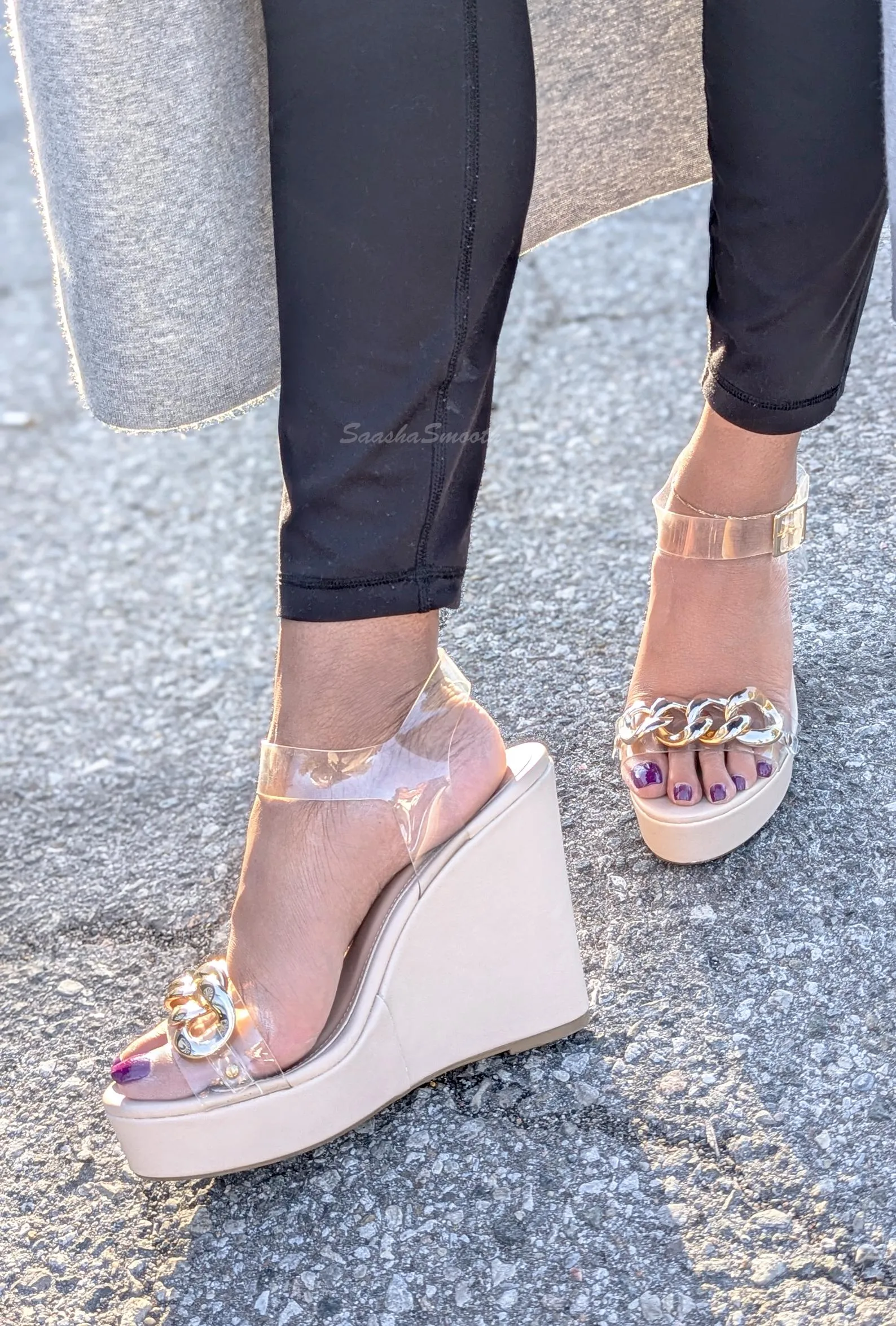 Tan wedges in the sun